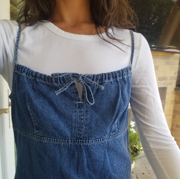 Vintage Dresses & Skirts - 90s Denim Dress